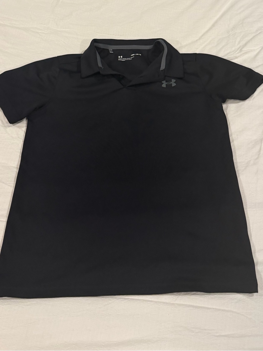 Under Armour Boys' UA Performance Polo Black Medium